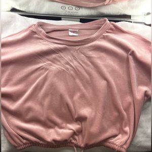 Pink Velvet Matching Lounge Set